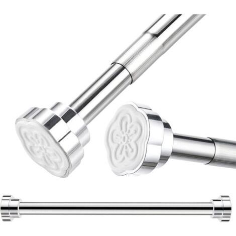 Pair Barre télescopique extensible en acier inoxydable, 40-55 cm, antidérapante, sans perçage, Style 1 (1/5)