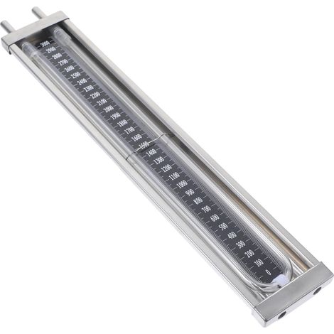 Manomètre Différentiel Tube en U en Acier Inoxydable 0-3000 Pa Capteur de Pression Colonne d'Eau Testeur de Pression pour Gaz Naturel et Aquarium Appareil de Mesure Industriel (1/5)