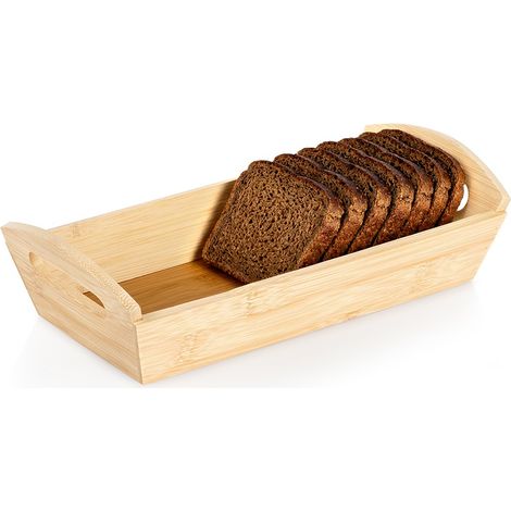 Bambus-Brotkorb, natürlicher Brotkorb für Brötchen, 29 cm