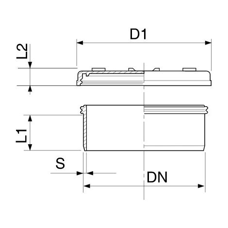 Tapón macho con registro PVC - JIMTEN (1/2)