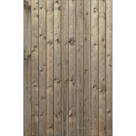 Sticker réfrigérateur et lave vaisselle, bois vertical nature rustique élégance déco, 75 cm X 49 cm (1/4)