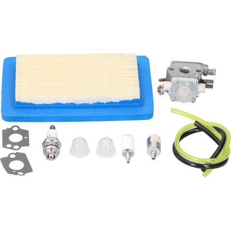 Carburador de aluminio para cortacésped, kit de 11 piezas, compatible con ZAMA C1M-K77 y Echo PB403H, accesorio de repuesto duradero y preciso. (1/5)