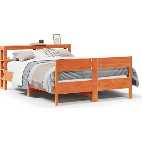 Maison Exclusive - Letto senza Materasso Marrone Cera 160x200 cm in Legno di Pino