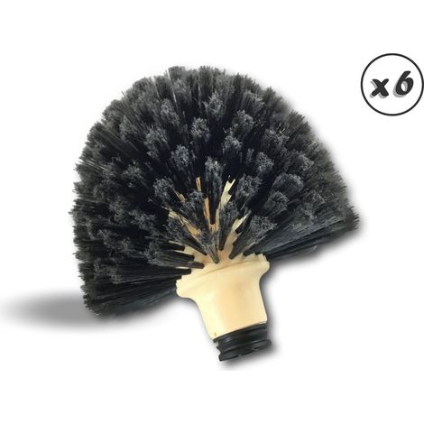 Tête de loup brosse boule  Tête Ø 180 mm  Sans manche - Quantité x 6 - Tête de loup PRO sans manche