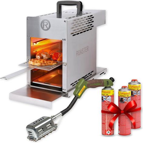 ROTHENBERGER Industrial THERMO ROASTER TO GO Barbecue à gaz incluant 3 x Multigas 600 ml + Handy Roaster - 1500004410