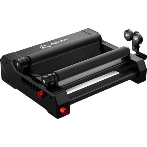 Rullo rotante, rotazione a 360°, compatibile con macchine per incisione laser, nero (1/2)