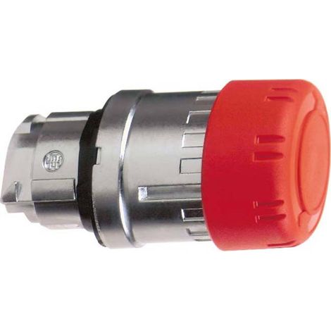 Testa pulsante a fungo diametro 30 giro finiture in metallo rosso