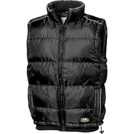 SIR SAFETY SYSTEM PASSION Gilet de travail anti-froid rembourré noir Taille XXL