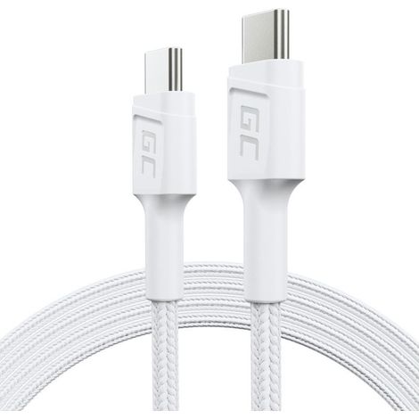 Green Cell KABGC30W cable USB USB 3.2 Gen 1 (3.1 Gen 1) 1,2 m USB C Blanco (1/4)