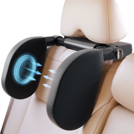 Ecleanfy - Repose Tête Voiture Appui Tête Voiture Cale Tête Enfant Voiture Réglable Rotation à 360 °Latéral pour Sièges Auto Ideal pour Dormir (1/5)