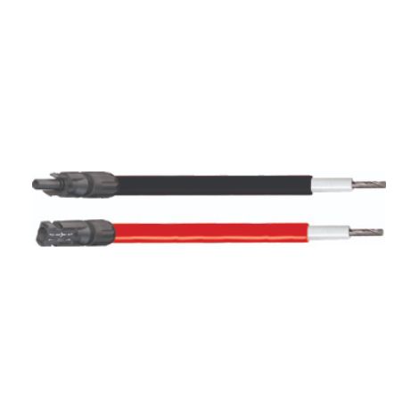 2 rallonges solaires avec MC4 de 3M noir et rouge 6mm2