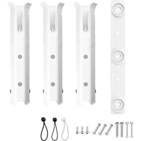 Supports pour cannes à pêche, douilles pour cannes à pêche spinning, pour bateau, kayak, yacht, blanc (1/5)