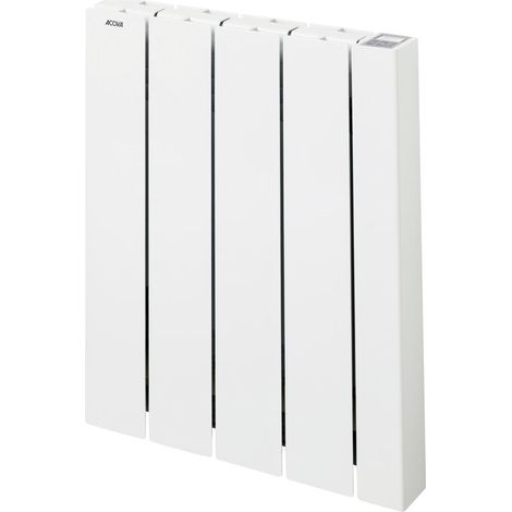 Acova – Radiateur eau chaude en aluminium horizontal 750W – Finition époxy/polyester – Détection ouverture fenêtre – Installation rapide avec fixation H (1/2)