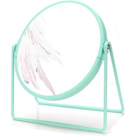 Miroir cosmétique double face avec grossissement 1x/2x 16,5x7x18cm, miroir de maquillage et de table (1/3)
