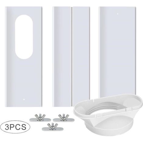 Adaptador de placa para kit de ventana, racores para manguera de escape para aire acondicionado portátil (1/4)