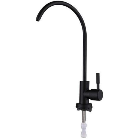 Robinet de filtre à eau de cuisine en acier inoxydable 100 % sans plomb, système de filtration d'eau d'évier, adapté à la plupart des systèmes d'osmose inverse ou de filtration d'eau, robinet d'eau po
