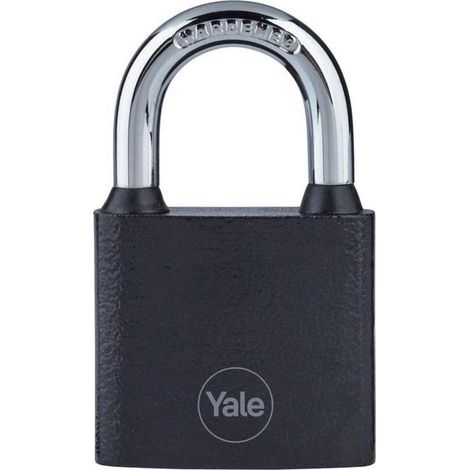 Vorhängeschloss Yale Y111B/38/121/1, Eisen, schwarz, 38 mm, 3 Schlüssel