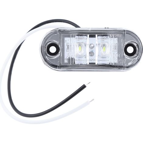 4X 2 LED Feux de Position Latéraux pour Voiture Camion Caravane Remorque 12V 24V Blanc (1/5)