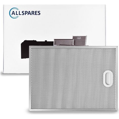 Filtro metallico AllSpares per cappe aspiranti, compatibile con ATAG 15741 / 70701441 (235x315x8mm)