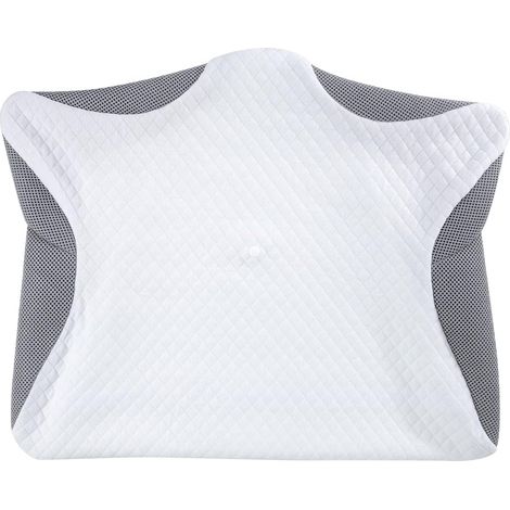 Housse de Oreiller Taie d'oreiller de Remplacement pour -PL02 Oreiller 60x40x11/13cm, Lavable en Machine, Respirant, Gris (1/3)