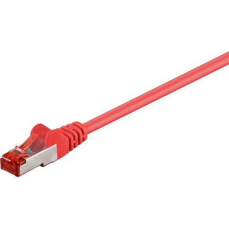 Goobay 95477 cable de red Rojo 1 m Cat6 S/FTP (S-STP)