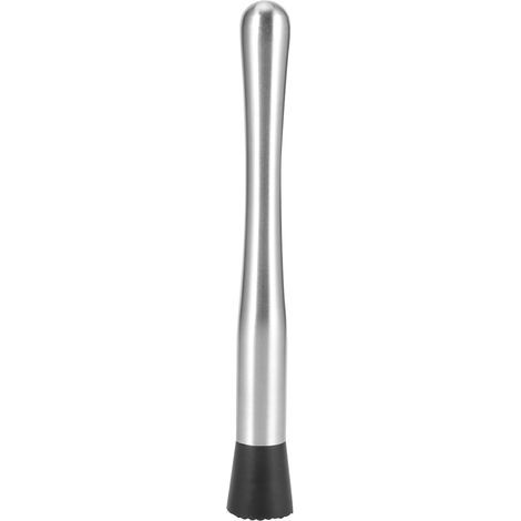 Broyeur à glace en acier inoxydable 25cm, pilon à cocktail pour vin, outil de mélange pour bar à domicile (1/5)