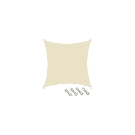 Vela ombreggiante resistente ai raggi UV per piante da giardino, 4 x 4 metri, traspirante, ideale per serre, terrazze, campeggio, giardini e piscine. - Crezuo