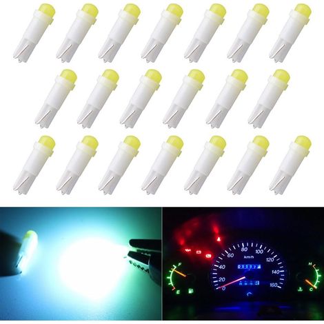 Ampoules blanches pour voiture -  - Tableau de bord, clignotants, groupe d'instruments, voyant de la jauge - 1 W, 12 V