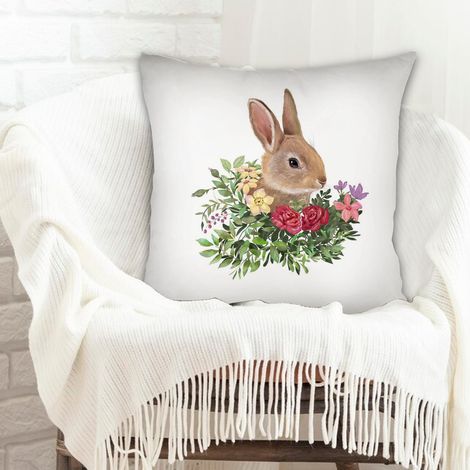 Housse de coussin carréerustique pour cadeaux pour petite amie et petit ami