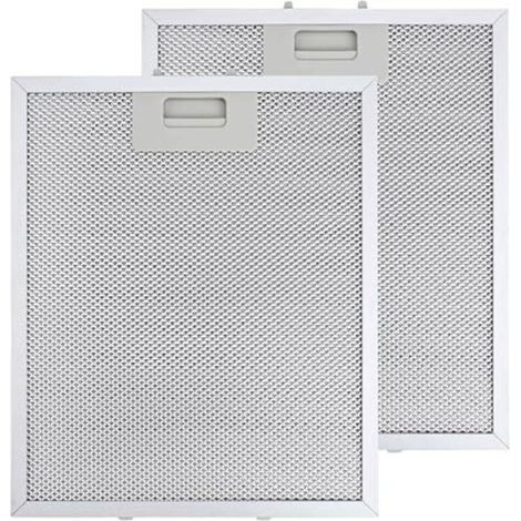 2 pièces 305 x 267 mm Filtre Hotte Aspirante pour Hotte Aspirante AEG Blancs Grande Capacité de Stockage d'huile Résistance aux Hautes Températures Pièce de Rechange 5 Couches