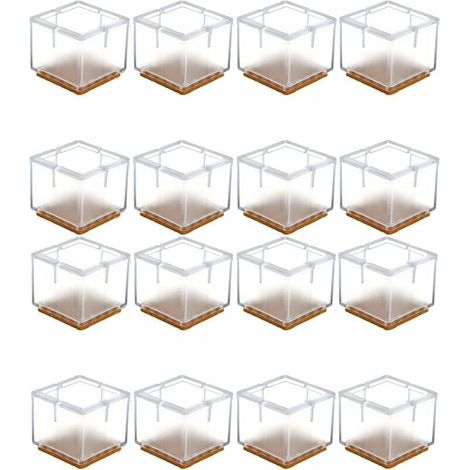 16 x Protections en silicone pour pieds de chaise de sol, protections pour pieds de chaise, protections pour ouvertures de table, protections pour pieds de table et de chaise
