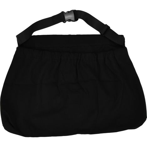 Sac de cueillette, tablier de récolte ajustable en tissu Oxford, à porter à la taille, pour le jardin, noir (1/5)