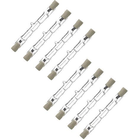 8er-Pack R7S 118 mm 300 W dimmbare Halogen-Stiftglühbirne AC220-240 V J118 lineare Halogen-Flutlichter für Landschafts-, Sicherheits- und Straßenlaternen