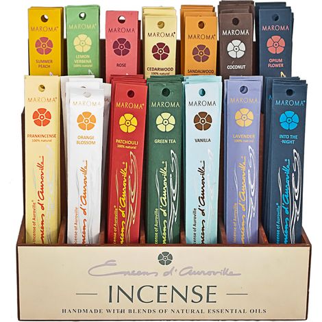 OFFERTA 3 CONFEZIONI DI INCENSO MAROMA FRAGRANZE ASSORTITE BASTONCINI INCENSI INDIANI