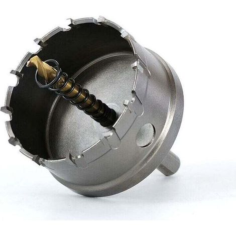 Scie Cloche Bi-métal,80 mm Carbure TCT en Acier Inoxydable de Qualité Industrielle, Scie Trépan Alliage Métallique en Acier à Grande Vitesse pour Métal,Alliage Aluminium,Plastique,Bois,de (1/4)