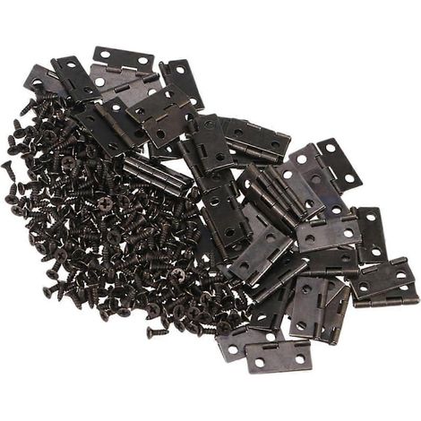 Mini charnières hélicoïdales arrondies en fer pour porte de boîte à bijoux (1/5)