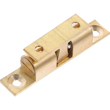 Serrure à bille en cuivre plaqué or pour armoire, 1 jeu (1/5)