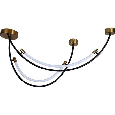 Lámpara de araña LED V-TAC con 2 medias lunas, 20 W, metal, 100 x 60 x 47,5 cm, blanco cálido