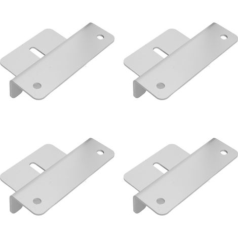 Support de fixation pour panneaux solaires en aluminium, supports en Z pour camping-cars, bateaux, murs, caravanes et yachts, couleur argent (1/5)