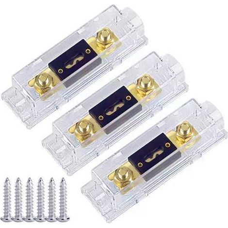 1 set of colors: as shown in the picture. Material: plastic + metal. ANL fuse holder bolt-fixed fuse. (1/4)