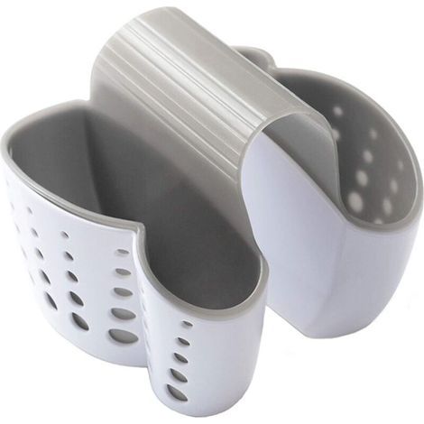Organisateur d'évier pour le caddy de cuisine organisateur porte-ustensiles de cuisine porte-éponge cuisine salle de bain rangement (1PC) (1/5)