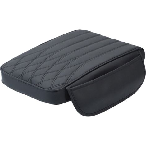 Bardusch-Coussin d'accoudoir pour console centrale de voiture, housse d'accoudoir en cuir et mousse à mémoire de forme avec sac de rangement, support confortable, antidérapant et protecteur, universel (1/5)