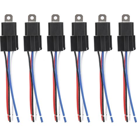 Kfz-Relais mit 30A/12V DC-Sicherung und Sockelset (1/5)