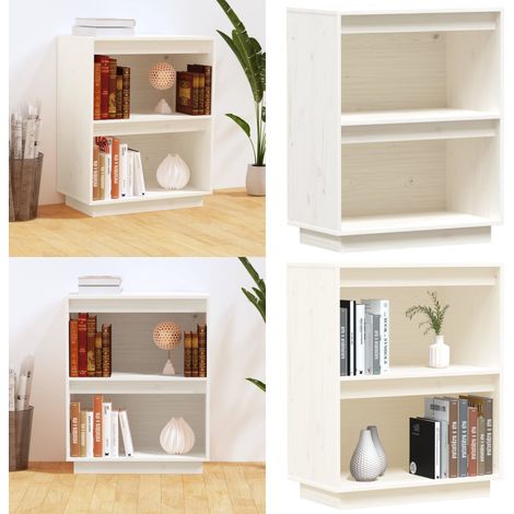 Armoire console Blanc 60x34x75 cm Bois de pin solide - Buffet - Meuble TV - Commode - Armoire Console - Rangement Intérieur - Home & Living (1/5)