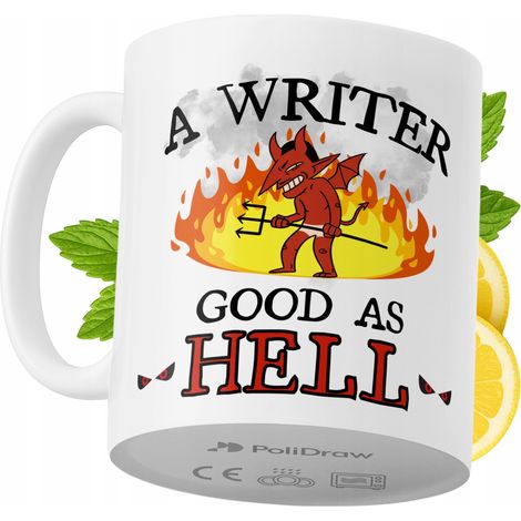 Lustige Kaffeetasse für Schriftsteller mit witzigem Textdesign – ideal für Geburtstage, Namenstage, Feiertage und besondere Anlässe. Hochwertige Tasse für Zuhause, Büro und Arbeit. Farbe: Weiß, 330 ml