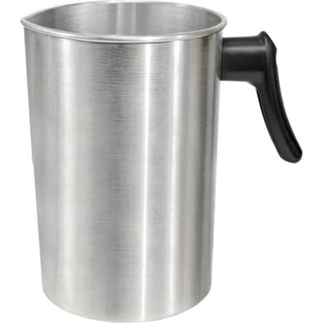Wax Melting Pot, 4 lb Metal Wax Melting Pot with Heat Resistant Handle, Drip-Free Pouring Spout for Candy Making, Milk Frother, Candle Making, Pitcher (1/5)