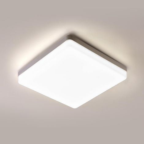 Plafonnier LED Carré, Blanc 48W Lampe de Plafond LED 5400LM 4000K (1/5)