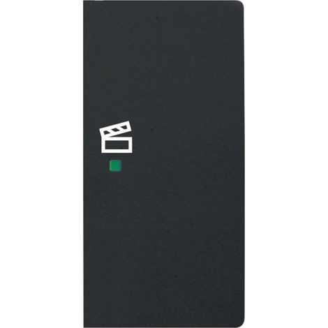 Bascule double avec symbole ’’scène’’ à droit e noir mat