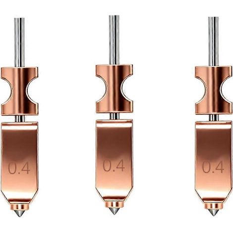 3 Stück Schnellverschlussdüsen für Flashforge AD5X, 0,4 mm, für 3D-Drucker (1/5)
