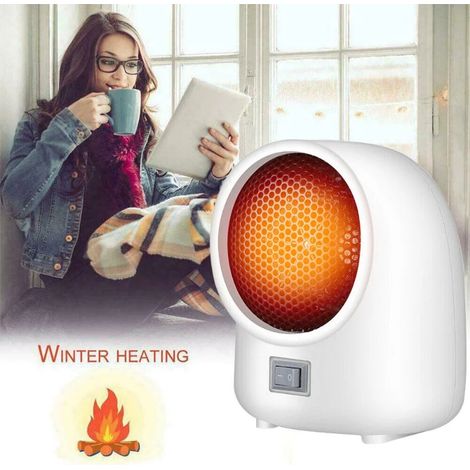 Mini radiateur soufflant électrique, chauffage radiant à air pulsé, chauffage rapide pour l'hiver, ventilateur chauffant pour la maison ou le bureau.